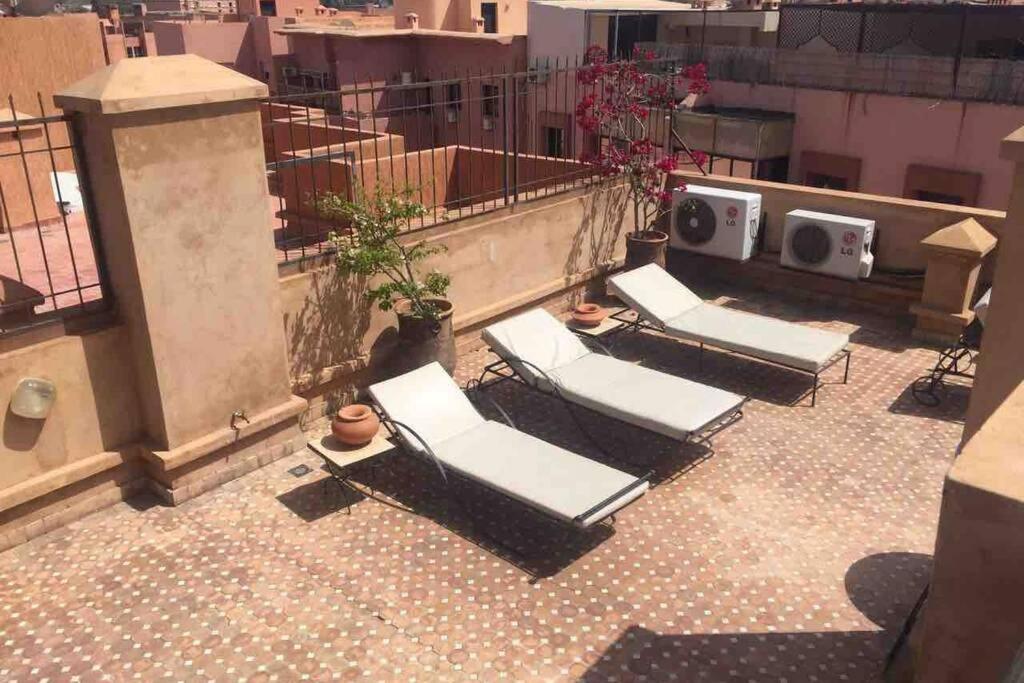 Appartement Tout Confort Avec Possibilite Transport Aeroport Marrakesh Exteriör bild
